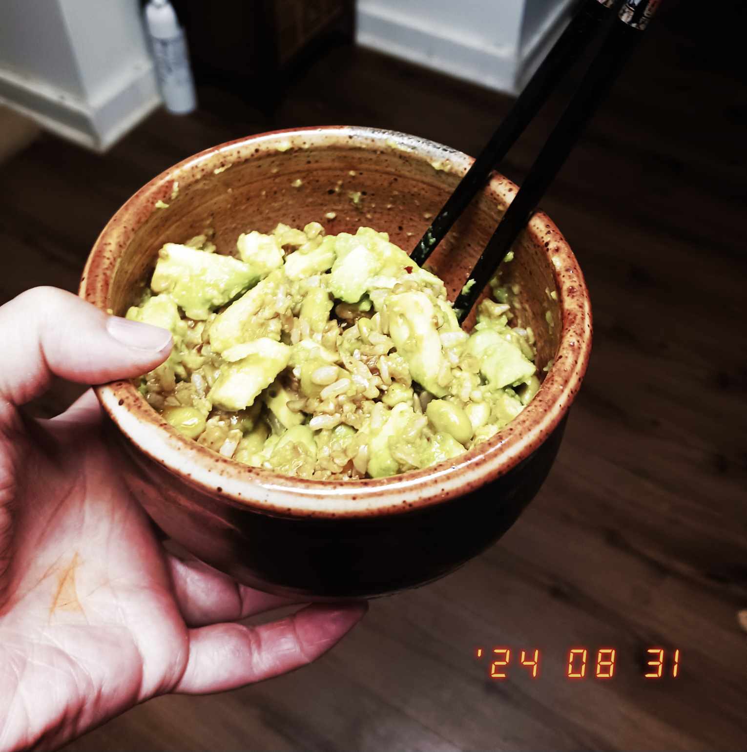 Edamame and avocado bowl